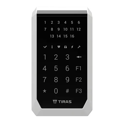 Клавіатура Tiras K-PAD16 Black на 16 індикаторів зон (21-00024) - фото 3