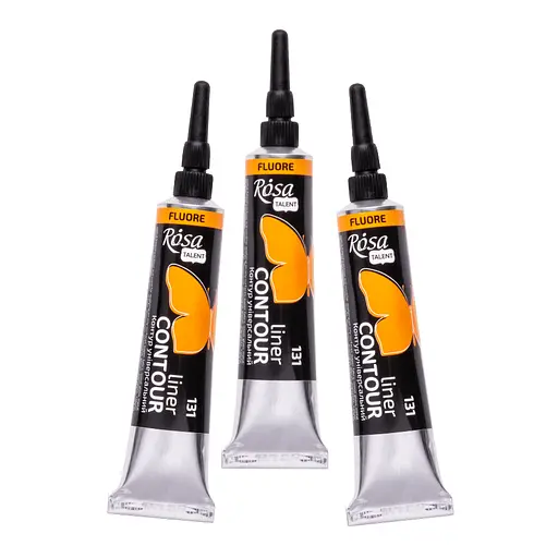 Контур універсальний Rosa Talent Оранжевий флуоресцентний 20 мл - фото 2