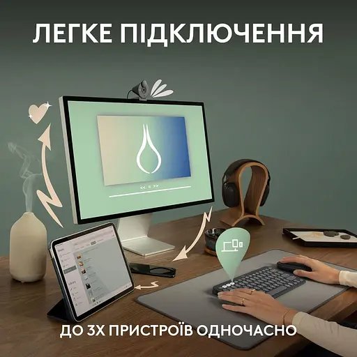 Клавіатура Logitech Pebble Keys 2 K380s White (920-011852) - фото 7