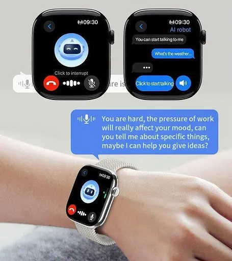 Смарт-часы HK10 Pro Max бежевые - фото 6