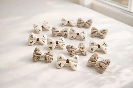 Набір гумок для волосся з бантами 20 шт - фото 2