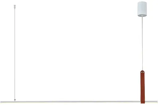 Підвісний світлодіодний світильник G 2810/1100 44W Білий+Штучна шкіра - фото 5