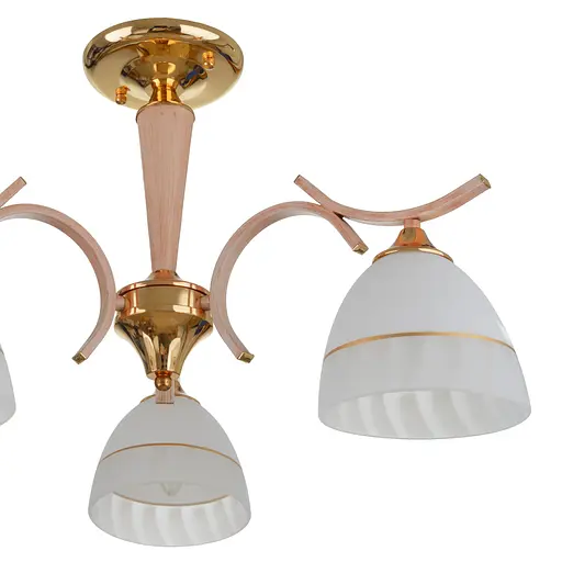 Люстра стельова Brille класична E27 60W BG (LK-674C/3) - фото 3