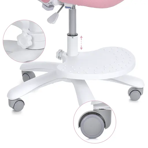 Дитяче крісло Bambi M 6057-8 з функцією регулювання та підставкою для ніг - фото 4