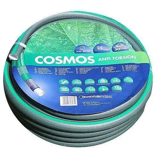 Шланг Tecnotubi Cosmos садовый для полива диаметр 3/4 дюйма длина 25 м (CS 3/4 25) - фото 1