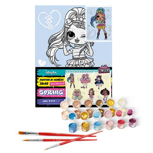 Картина за номерами "L.O.L. Surprise! Tweens Emma Emo" Ідейка KHO6278, 30х40 см - фото 2