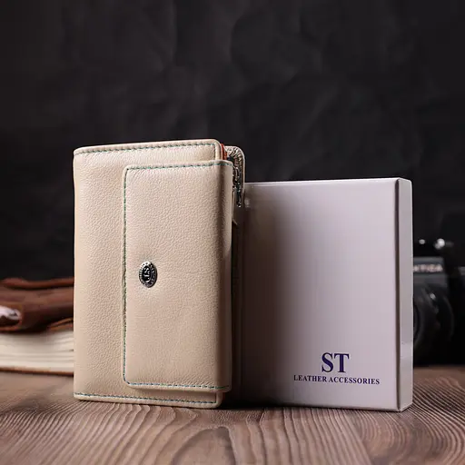 Кожаный женский кошелек ST Leather 13.5х9х2 см acs0028436 - фото 8