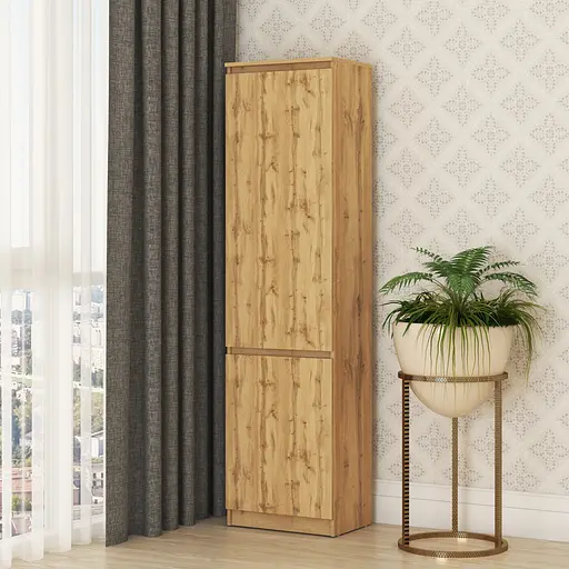 Пенал закрытый MebelStar Нео 2Д 50x35x190 см Дуб тахо (MBS-1168) - фото 1