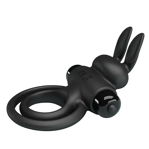 Виброкольцо Pretty Love Vibro Penis Ring Bunny III 9.7 см черный - фото 6