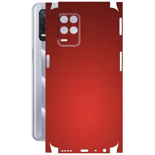 Защитная пленка StatusSKIN для Realme Narzo 30 5G 2021 Корпус Винил красный, матовый - фото 1