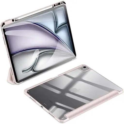 Чехол-книжка Dux Ducis Toby Series With Pencil Holder для Apple iPad Air 13" (2024-2025)/Pro 12.9" (2020-2022) Pink [130636] - фото 3