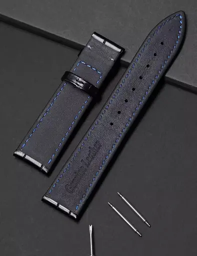 Ремінець шкіряний DeLuxe кліпсовий розмір 20 - фото 4