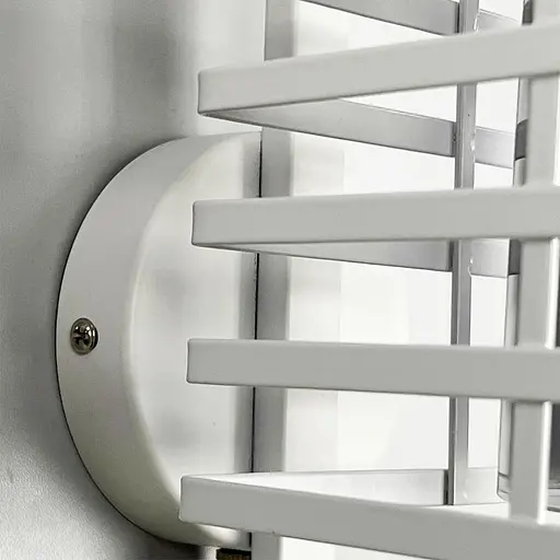 Металлические бра в стиле Лофт в белом корпусе 30х16 см с янтарным плафоном Line F Арт. 12391/1W WT+AM - фото 2