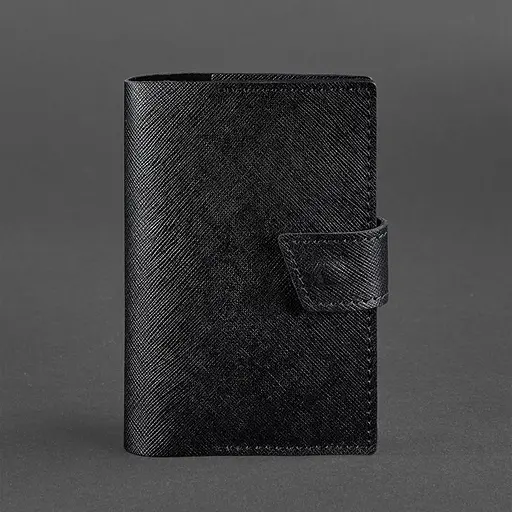 Шкіряна обкладинка для паспорта 4.0 чорна Blackwood - фото 6