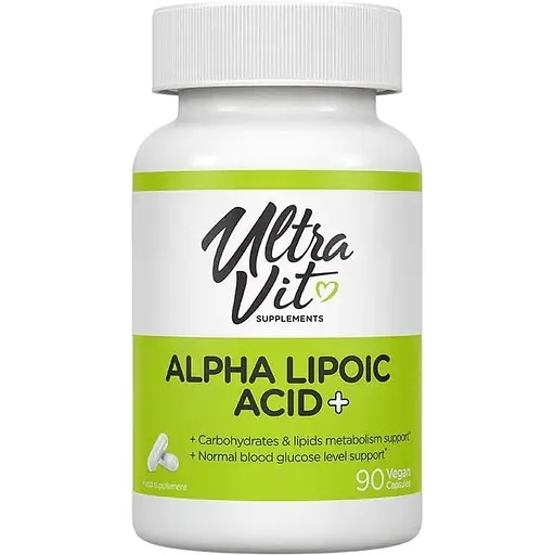 Натуральна добавка VPLab UltraVit Alpha Lipoic Acid+, 90 вегакапсул