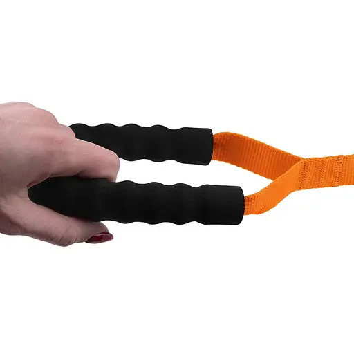 Поводок для собак Barksi Active с мягкой ручкой 6 м х 2.5 см оранжевый - фото 6