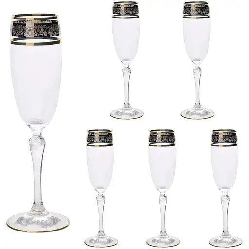 Набір келихів для шампанського Lora Наталі 170 мл 6 шт. NGC22SETCHAMP