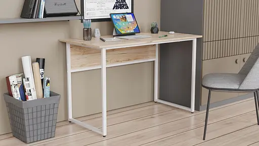 Письмовий стіл із ящиками Ferrum-decor Оскар 750x1200x600 метал Сірий ДСП Дуб Сан-Марино 16 мм (FRD-103228) - фото 3