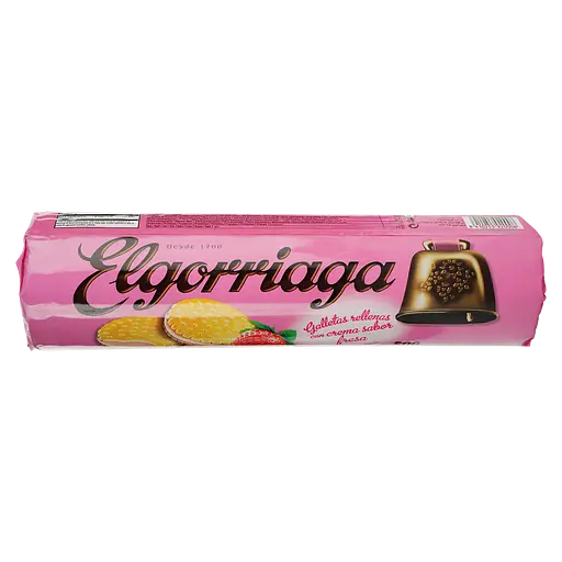 Печенье Elgorriaga с клубничной начинкой 500 г