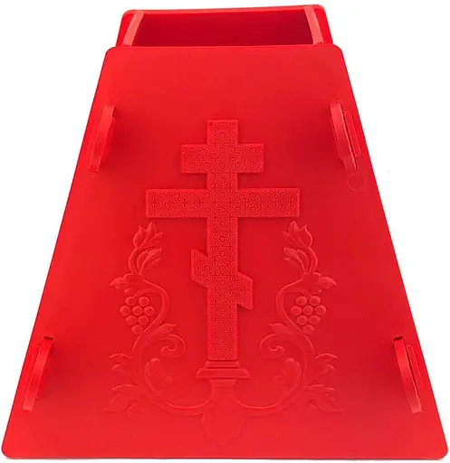 Форма для творожной и сырной пасхи (маленькая) 0.3 кг, Kitchette Красный 81646 - фото 4