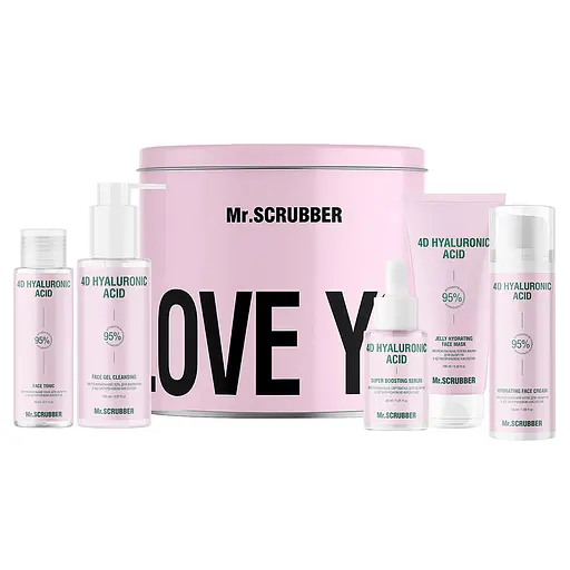 Набір по догляду за обличчям Mr. Scrubber 4D Hyaluronic Acid - фото 1