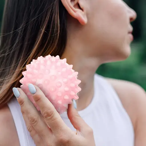 Набор массажных мячей Gymtek 65 мм 4 шт розово-салатовый - фото 2