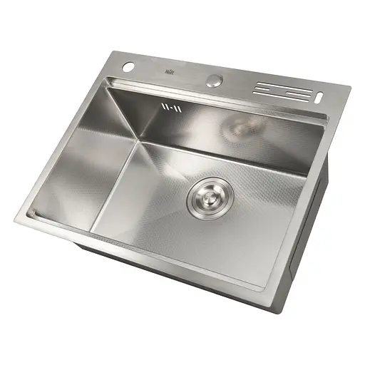 Кухонна мийка з покриттям HoneyComb Nett NSS-5747, Нержавіюча сталь - фото 1