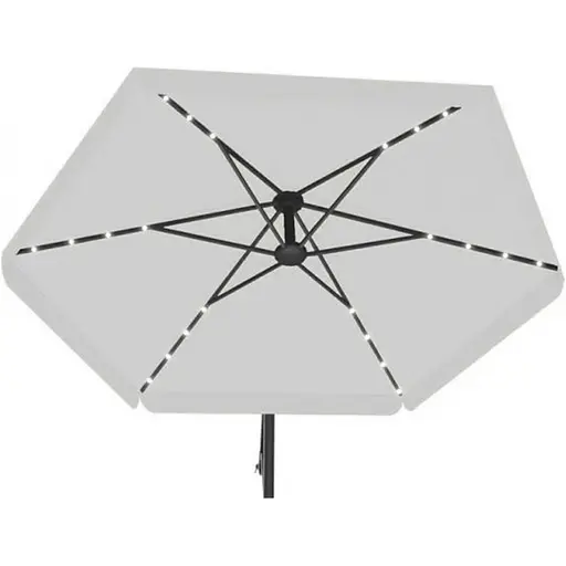 Садовый зонт GardenLine GAO1497 с LED подсветкой Gray [144768] - фото 4
