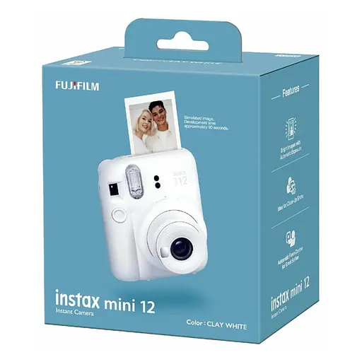 Набор камера Fujifilm Instax Mini 12, Фотобумага 100 шт, Чехол, Фотоальбом 108 фото Белый - фото 6