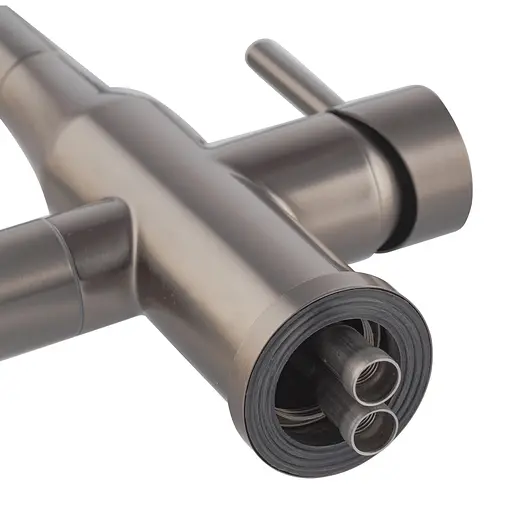 Змішувач для кухні на дві води Koer KI-72024-07 KR5013 Графіт - фото 6