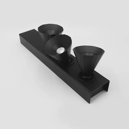 Накладной светильник Skarlat RSLC74131-3 3×7W BK 4000K - фото 4