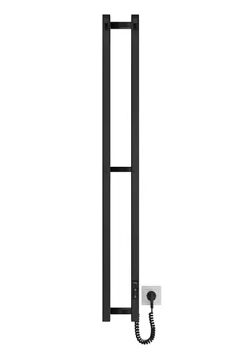 Электрический полотенцесушитель HF Slim 1170x140 black matte 3.164.045618.BM, Черный матовый, нижнее, Электронный - фото 2