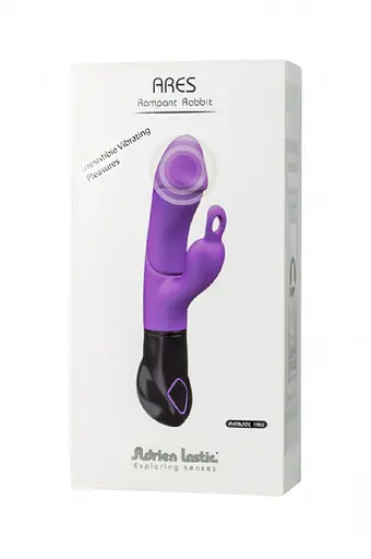 Вібратор-кролик Adrien Lastic Ares 19.8х см фіолетовий - фото 2