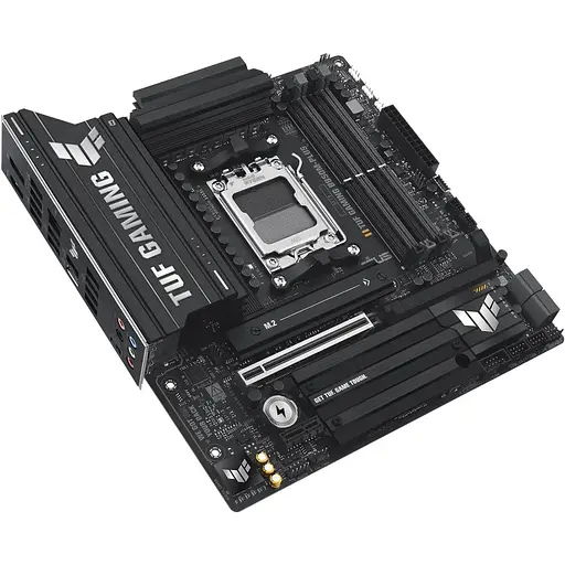 Материнська плата Asus AM5 TUF Gaming B850M-PLUS, B850, 4xDDR5, Int.Video (CPU), 4xSATA3, 3xM.2, 1xPCI-E 5.0 x16, 1xPCI-E 4.0 x1, ALC1220P, Realtek 2.5Gb, 10xUSB 3.2 / 6xUSB 2.0, HDMI/DP, MicroATX - фото 6