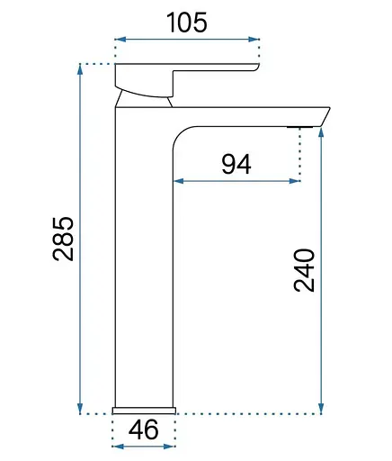Смеситель для умывальника Rea Argus brushed gold высокий REA-B6412 Золотой - фото 7