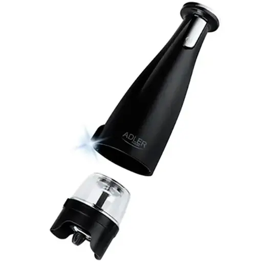Набор из 3 мельниц для специй, соли и перца Adler AD 4449 на USB black - фото 1