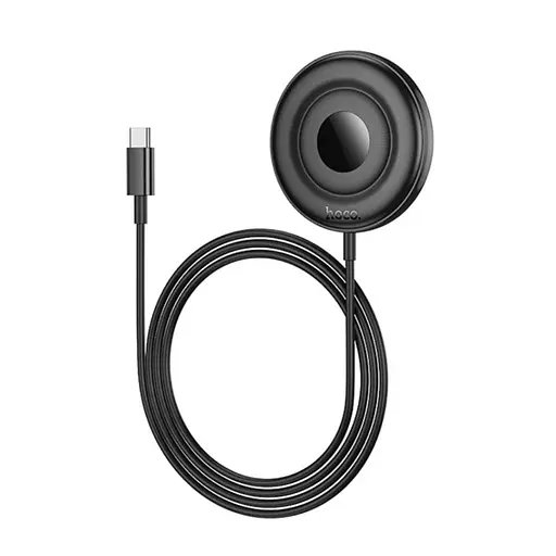 Бездротовий зарядний пристрій Hoco CW61 Phantom magnetic wireless fast charger with digital display Чорний - фото 1