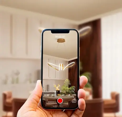 Світлодіодна люстра Атмосфера PJ815 75см (Золота) - фото 4