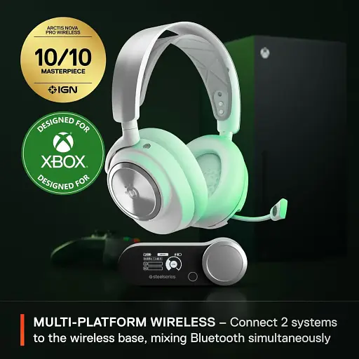 Игровая гарнитура SteelSeries Arctis Nova Pro Wireless X White XBOX/PC/PS/SW/MAC/MOB - фото 6