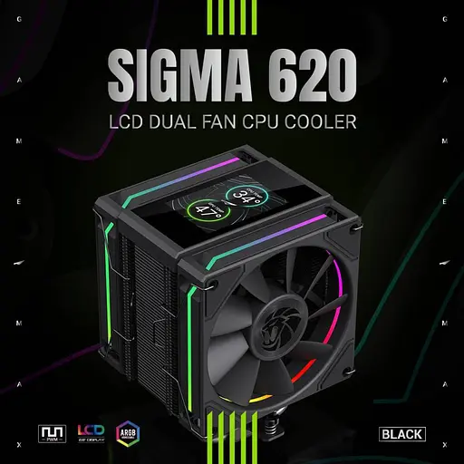 Кулер для процесора GameMax Sigma 620 Black (SIGMA 620 BK) - фото 9
