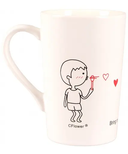 Чашка Led Love is D с бамбуковой крышкой и ложкой 360 мл (B060499) - фото 2