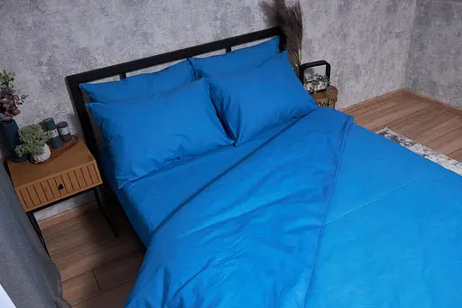 Комплект постельного белья Moon&Star Бязь Gold Люкс Sapphire King Size 220x240 наволочки 2х40х60 - фото 4