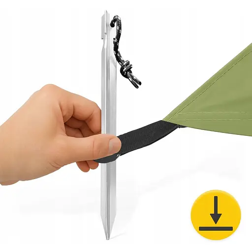 Туристичний тент Mountain Goat 300 x 300 см бівачний, водонепроникний Olive (P-5905973406376) - фото 6