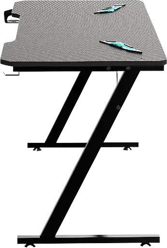 Геймерский компьютерный стол GT Racer T-1213, 120x60x73 Black (T-1213 (120x60x73) Black) - фото 10