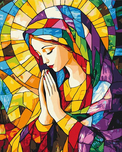 Картина за номерами на підрамнику Brushme Молитва світла