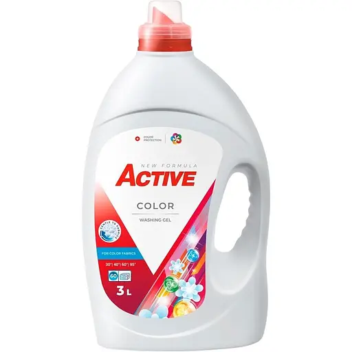 Гель для прання Active Color з ароматом свіжості 3 л