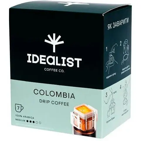 Дрип-кофе Idealist Coffee Co Колумбия 7 шт - фото 1