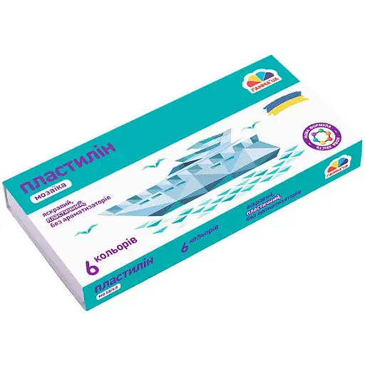 Набор пластилина детского Гамма Мозаика 6х72 г  - фото 1