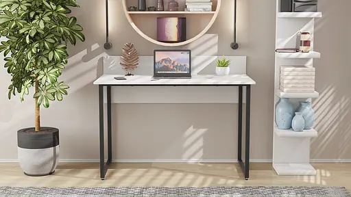 Компьютерный стол Ferrum-decor Скай 75x100x60 черный ДСП Белый 16мм (FRD-103611) - фото 4