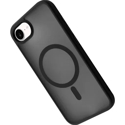 Чехол Wave Matte Insane Magnetic Ring with MagSafe для Apple iPhone 16e Black [131450] - фото 3